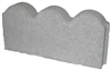 Concrete Pavestone Scallop 12" Straight Gray 74800 0