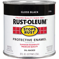 Paint Oil Base Enamel Gloss Black Rust-Oleum 7779730 0