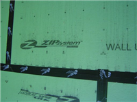 OSB Sheathing 4X9 7/16" Zip Wall/Roof Green 0