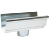 Gutter End with 2"X3" Drop Outlet Galvanized 29010 0
