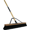 Broom*D*Push W/St Handle 24" Jobsite W/Bracket Indoor Smooth Surfaces Quickie 00863Su 0