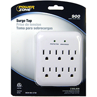 Surge Protector 6 Outlet Tap    OR802115 0