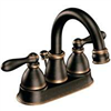 Faucet Moen Lavatory 2 Handle Bronze w/ Pop-Up Caldwell Ws84667Brb 0