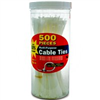 Cable Ties Multi-Purpose White W/Canister (200) 4", (100) 6", (200) 8" 50098N 0