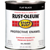 Paint Oil Base Enamel Flat Black Rust-Oleum 7776502 0