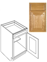 Kitchen Cabinet Country Oak Base 12" B12 Plywood Box 0