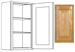 Kitchen Cabinet Country Oak Wall 12"X30" W1230 Plywood Box 