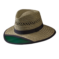 Hat Green Visor 20005  Lg  7-3/8 0