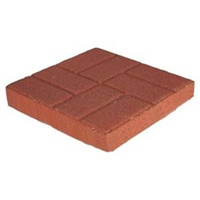Concrete Pavestone 2x16x16 Brickface Red 72661 0