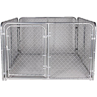 Chain Link Dog Kennel  6'WX8'LX4'H DKS16084 0