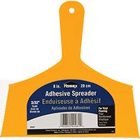 Adhesive Spreader Trowel 8" 3/32" Plastic 00081 0