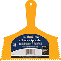 Adhesive Spreader Trowel 8" 1/4"  Plastic 00084 0