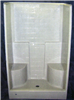 Shower Fiberglass White Tile 48"1P S644 0