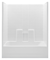 Tub & Shower Fiberglass White Lh Tile Ts111 0
