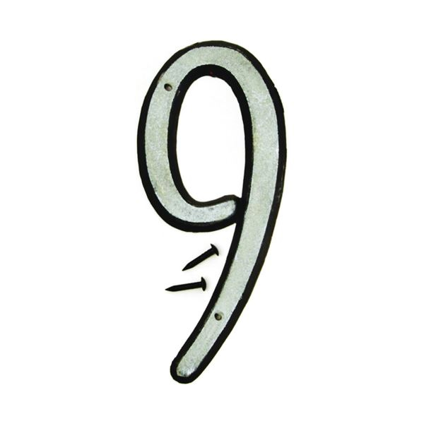 Main 1 - Plastic Reflective Number, 4", Character: 9  30609 - San Antonio Retail