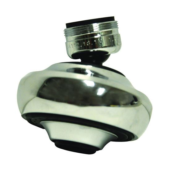 Swivel Sprayrator 15/16-27 x 55/64-27 Male x Female Thread Brass Chrome 1.5 gpm Danco 10501 - San Antonio Retail