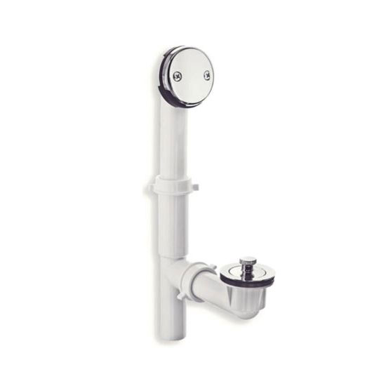 Main 1 - Tub Drain Kit Plastic White Chrome Danco 51933 - San Antonio Retail