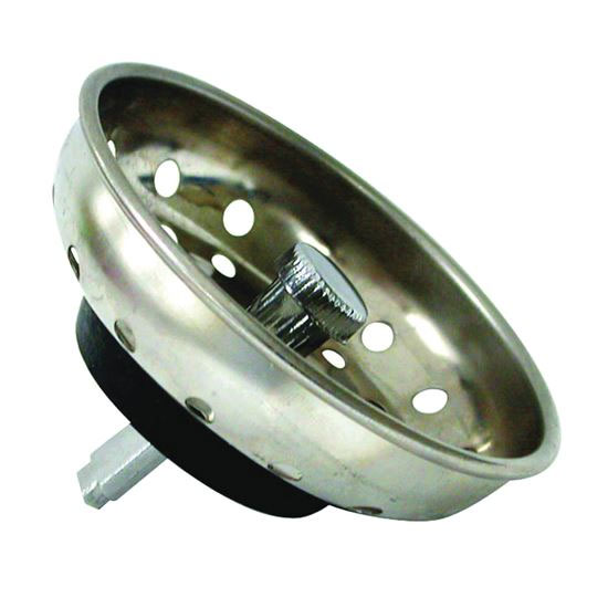 Basket Strainer with Pin 3-1/4" Dia Stainless Steel Chrome Danco 88275  - San Antonio Retail
