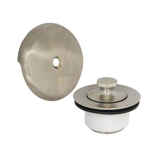 Main 1 - Tub Drain Trim Kit Brass/Brushed Nickel for 1-1/2" & 1-7/8" Drain Sizes Danco 89239 - San Antonio Retail