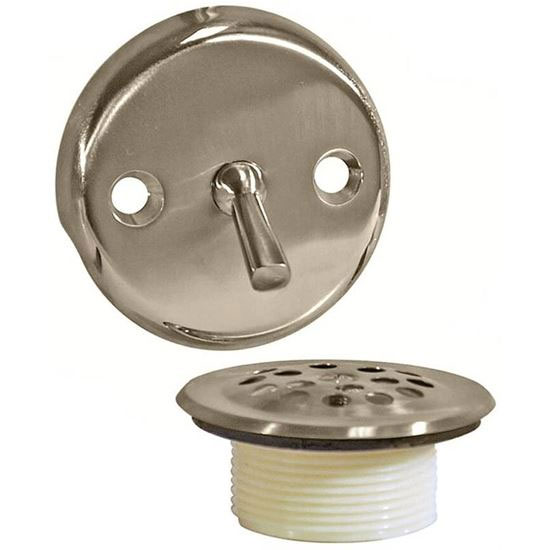 Tub Drain Trim Kit Brass/Brushed Nickel For 1-1/2" & 1-7/8" Drain Sizes Danco 89242 - San Antonio Retail