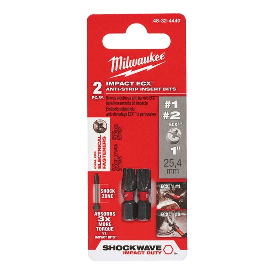 Main 2 - Bit Tip Phillips #2 Ecx 2Pk Milwaukee  48-32-4440 - San Antonio Retail