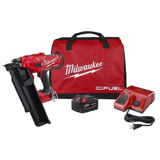 Main 1 - Air Nailer*D*Milwaukee Framing 21 Deg 18-Volt 18-Gauge M18 Fuel Kit 2744-21 - San Antonio Retail