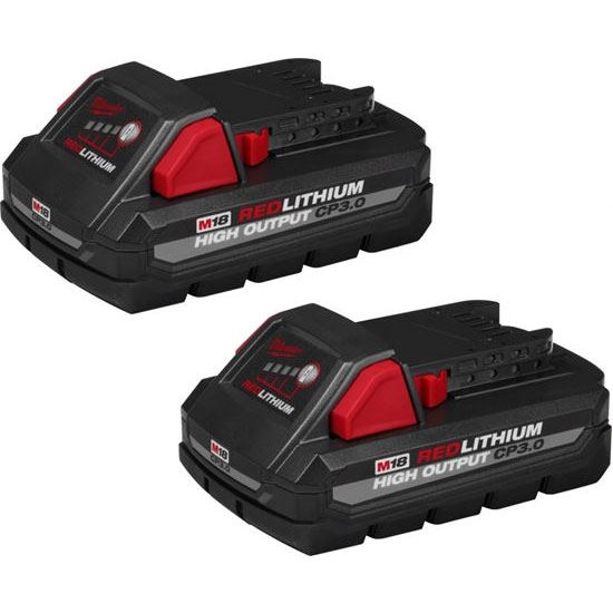 Main 1 - Battery Milwaukee M18 CP3.0 Redlithium High Output 2pk 48-11-1837 - San Antonio Retail