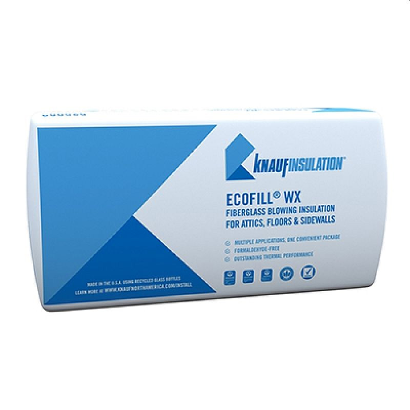 Main 1 - EcoFill Fiberglass Blowing Insulation  Knauf, Covers 65.5 sq ft @ R30 (525089) - San Antonio Retail