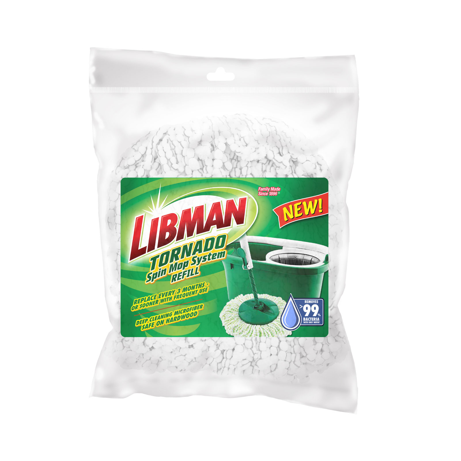 Main 3 - Mop System Refill Spin Tornado Microfiber Replacement Libman 1284 - San Antonio Retail