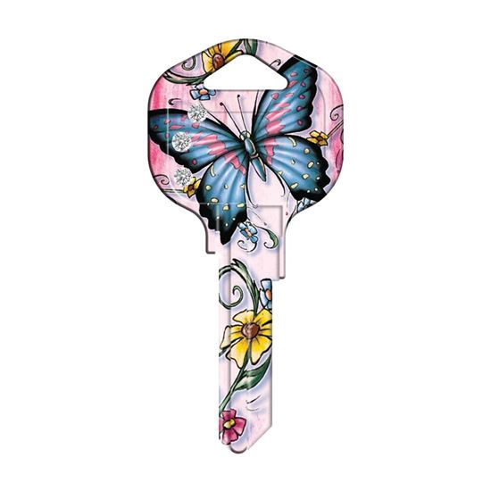 Main 1 - Keyblank KW1 Butterfly Bling KW1-BFBL - San Antonio Retail
