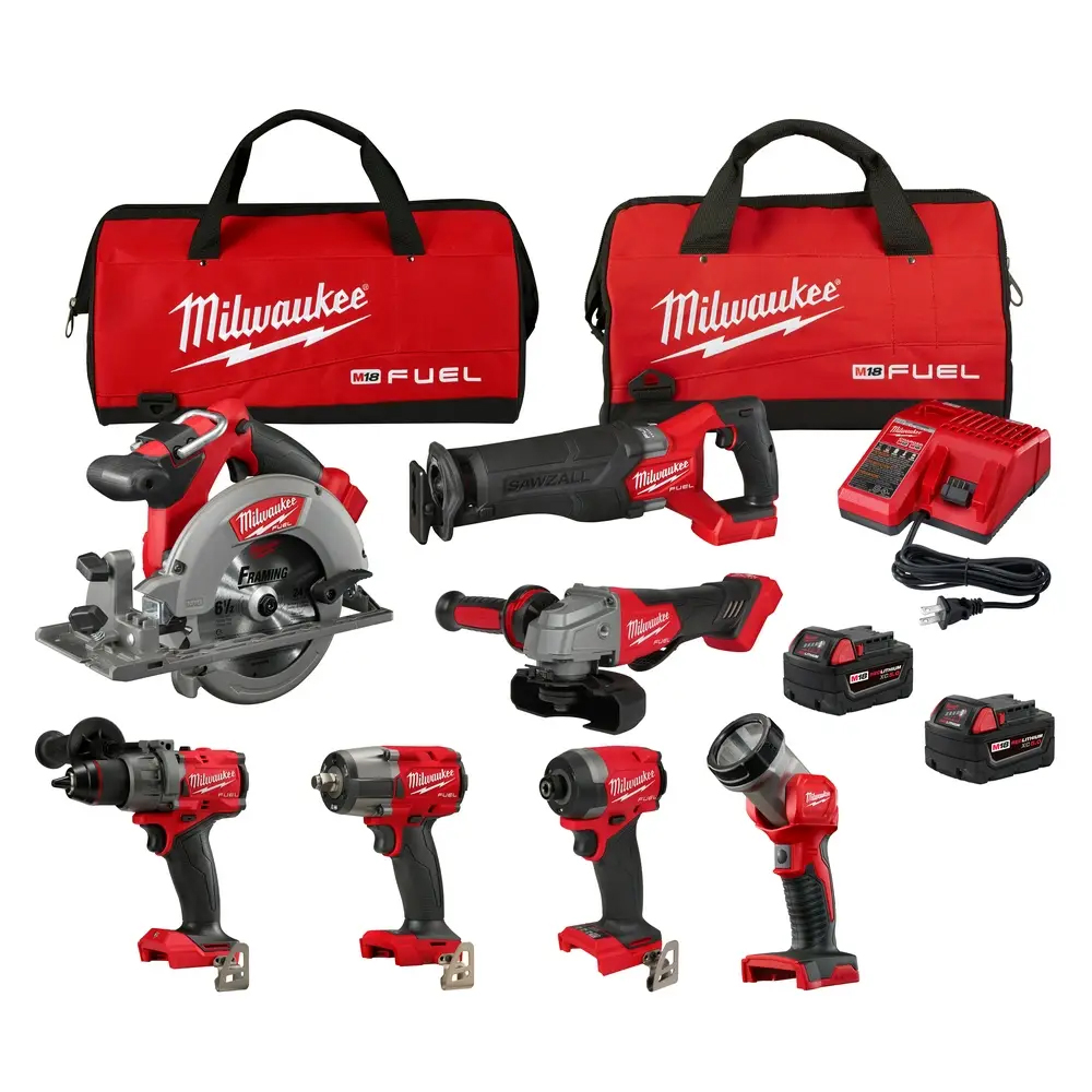 Main 1 - Combo*D*Kit 7-Tool M18 FUEL18V Lithium-Ion Cordless Combo Kit Milwaukee 3697-27 - San Antonio Retail