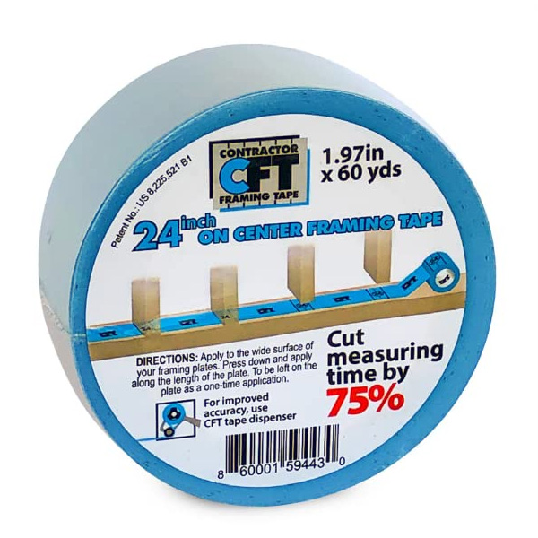 Main 1 - Tape Framing 24 On Center 2"x60 Yds CFT  - San Antonio Retail