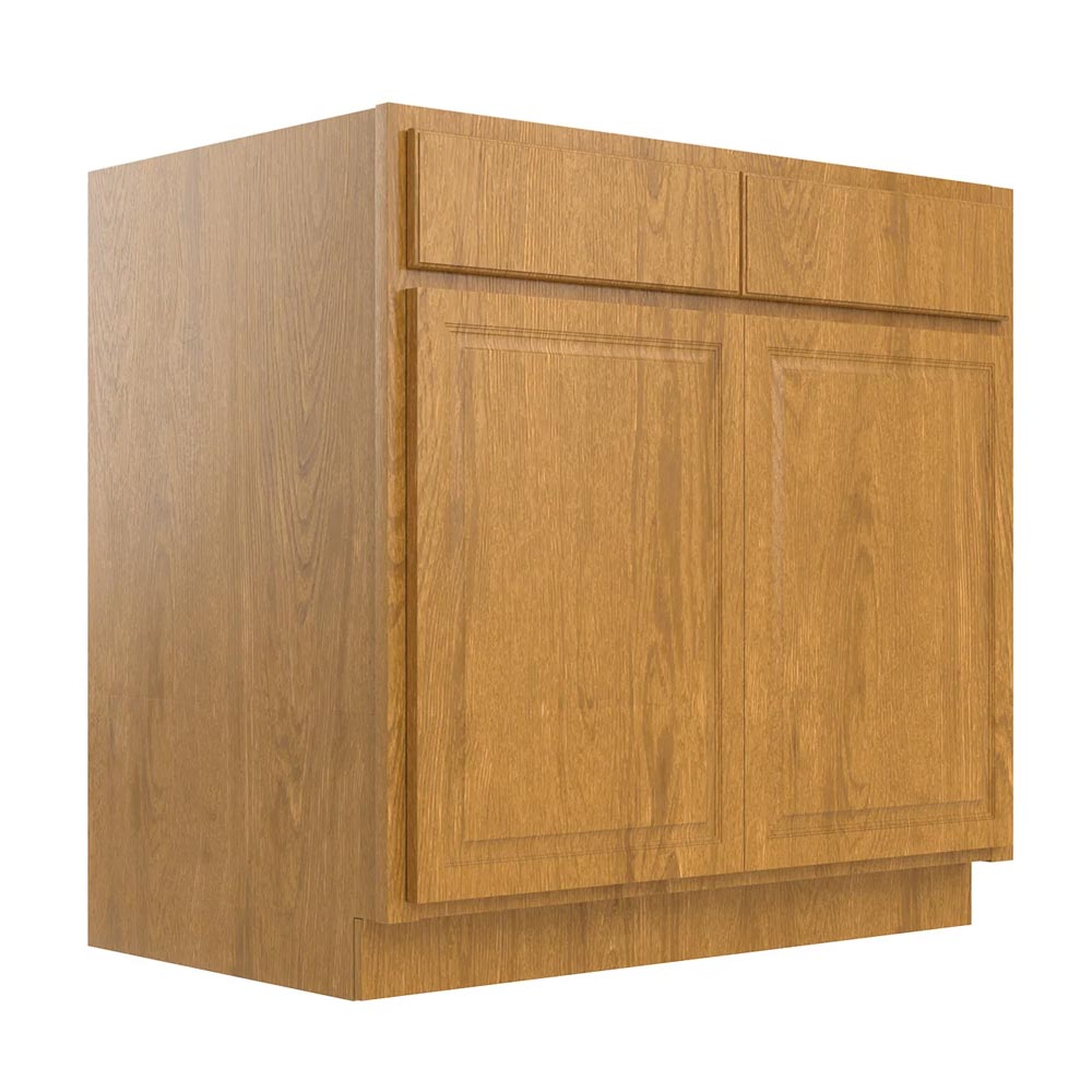 Main 2 - Kitchen Cabinet Country Oak Base 36" B36 Plywood Box - San Antonio Retail