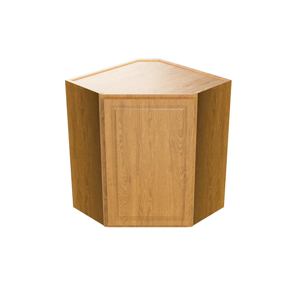 Main 2 - Kitchen Cabinet Country Oak Wall CW24"X30"Diagonal Corner Plywood Box - San Antonio Retail