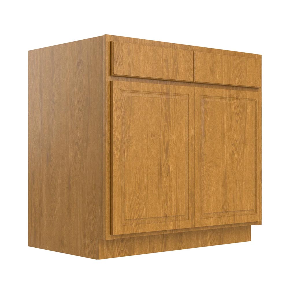 Main 2 - Kitchen Cabinet Country Oak Sink Base 36" Sb36 Plywood Box - San Antonio Retail