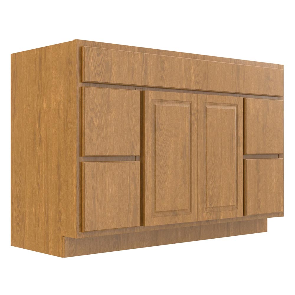 Main 2 - Vanity 48"X21"Country Oak 2Dr 4Dwr V4821Dd Plywood Box - San Antonio Retail