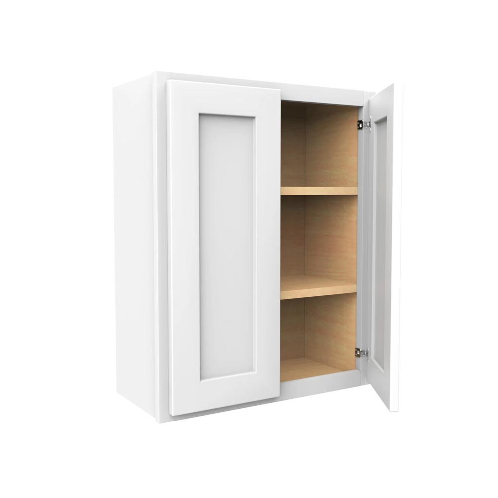 Main 1 - Kitchen Cabinet Luxor White Wall 24"X30" W2430 Plywood Box - San Antonio Retail