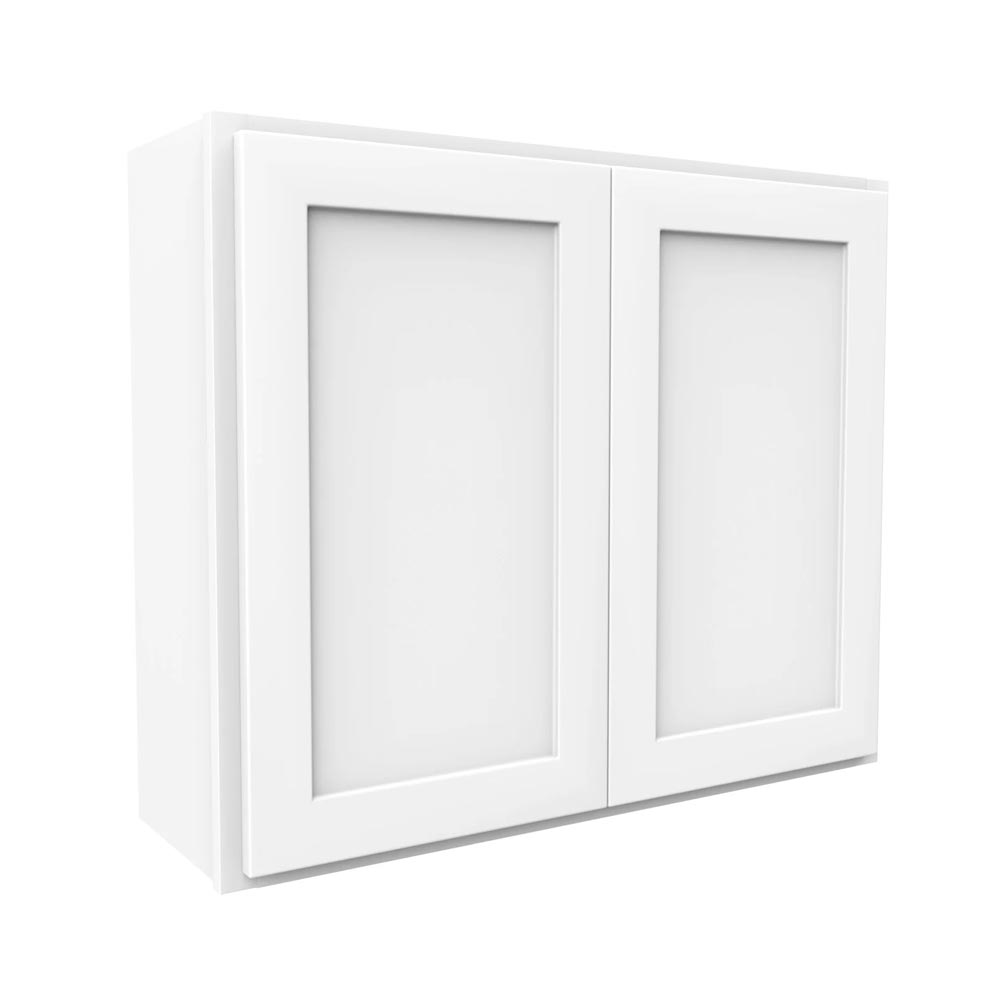 Main 2 - Kitchen Cabinet Luxor White Wall 36"X30" W3630 Plywood Box - San Antonio Retail