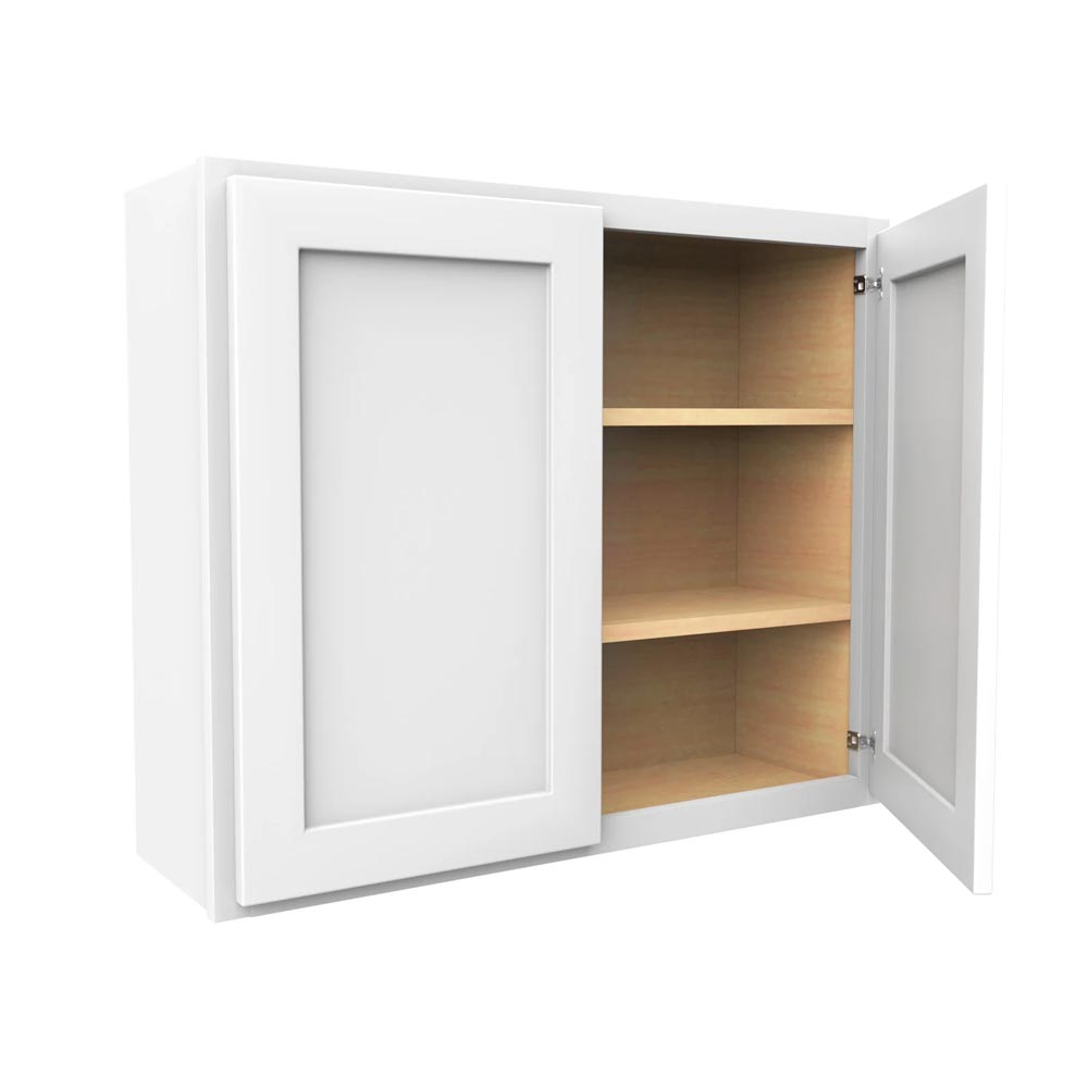 Main 1 - Kitchen Cabinet Luxor White Wall 36"X30" W3630 Plywood Box - San Antonio Retail
