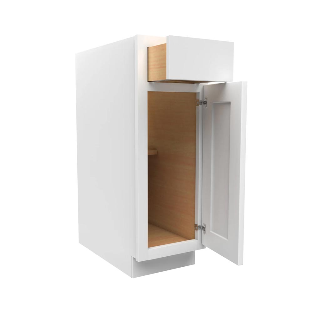 Main 2 - Kitchen Cabinet Luxor White Base 12" B12 Plywood Box - San Antonio Retail