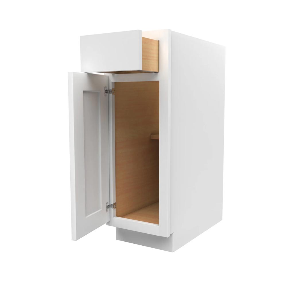 Main 1 - Kitchen Cabinet Luxor White Base 12" B12 Plywood Box - San Antonio Retail