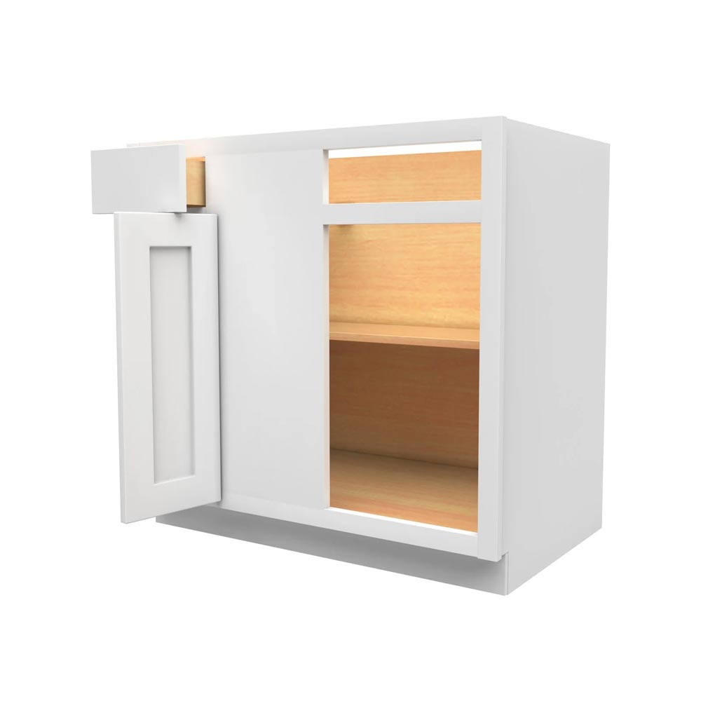 Main 1 - Kitchen Cabinet Luxor White Blind Base 36" Blb36 Plywood Box - San Antonio Retail