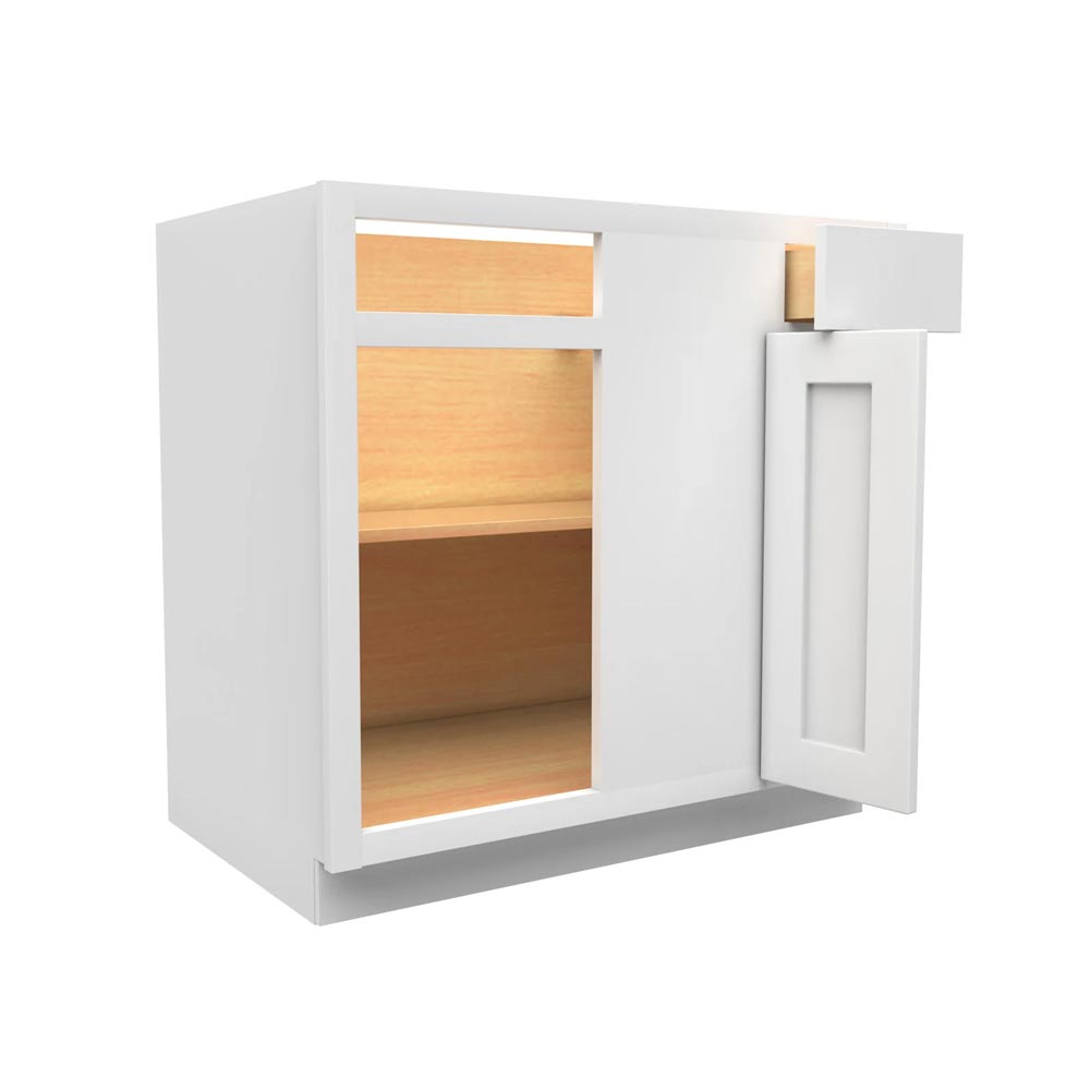 Main 2 - Kitchen Cabinet Luxor White Blind Base 36" Blb36 Plywood Box - San Antonio Retail