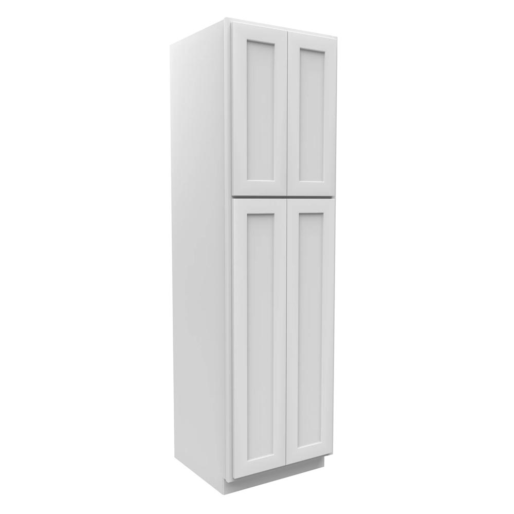 Main 2 - Kitchen Cabinet Luxor White Pantry 24" Uc2424X84 Plywood Box - San Antonio Retail