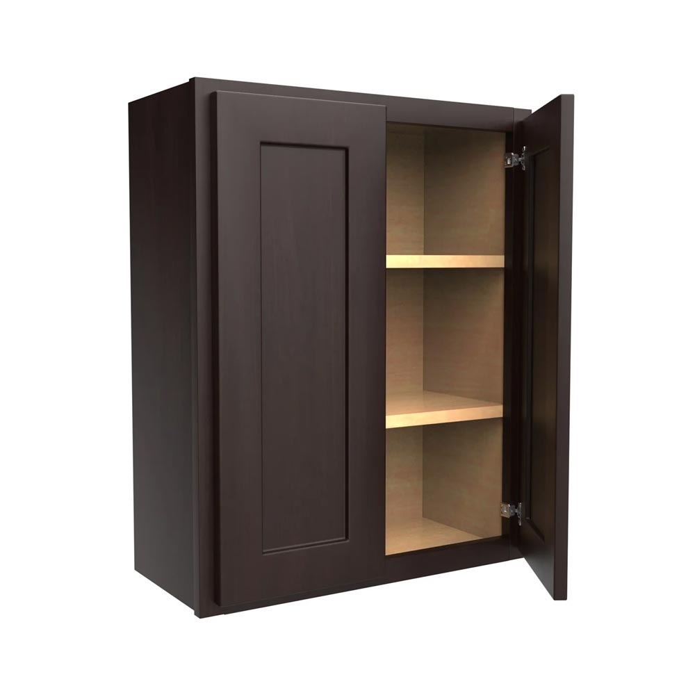 Main 1 - Kitchen Cabinet Luxor Espresso Wall 24"X30" W2430 Plywood Box - San Antonio Retail