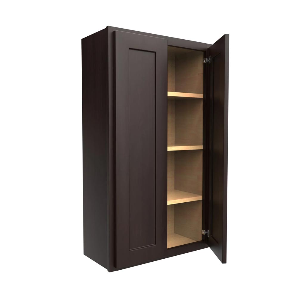 Main 1 - Kitchen Cabinet Luxor Espresso Wall 24"X42" W2442 Plywood Box - San Antonio Retail