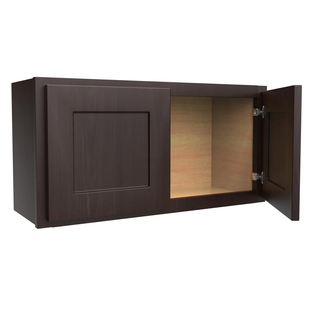 Main 1 - Kitchen Cabinet Luxor Espresso Wall 30"X15" W3015 Plywood Box - San Antonio Retail