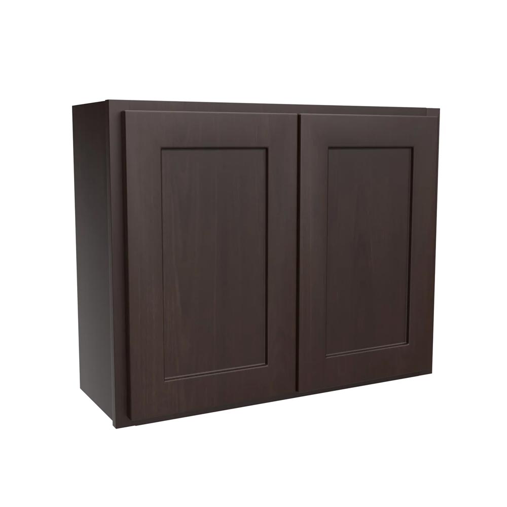 Main 2 - Kitchen Cabinet Luxor Espresso Wall 30"X24" W3024 Plywood Box - San Antonio Retail