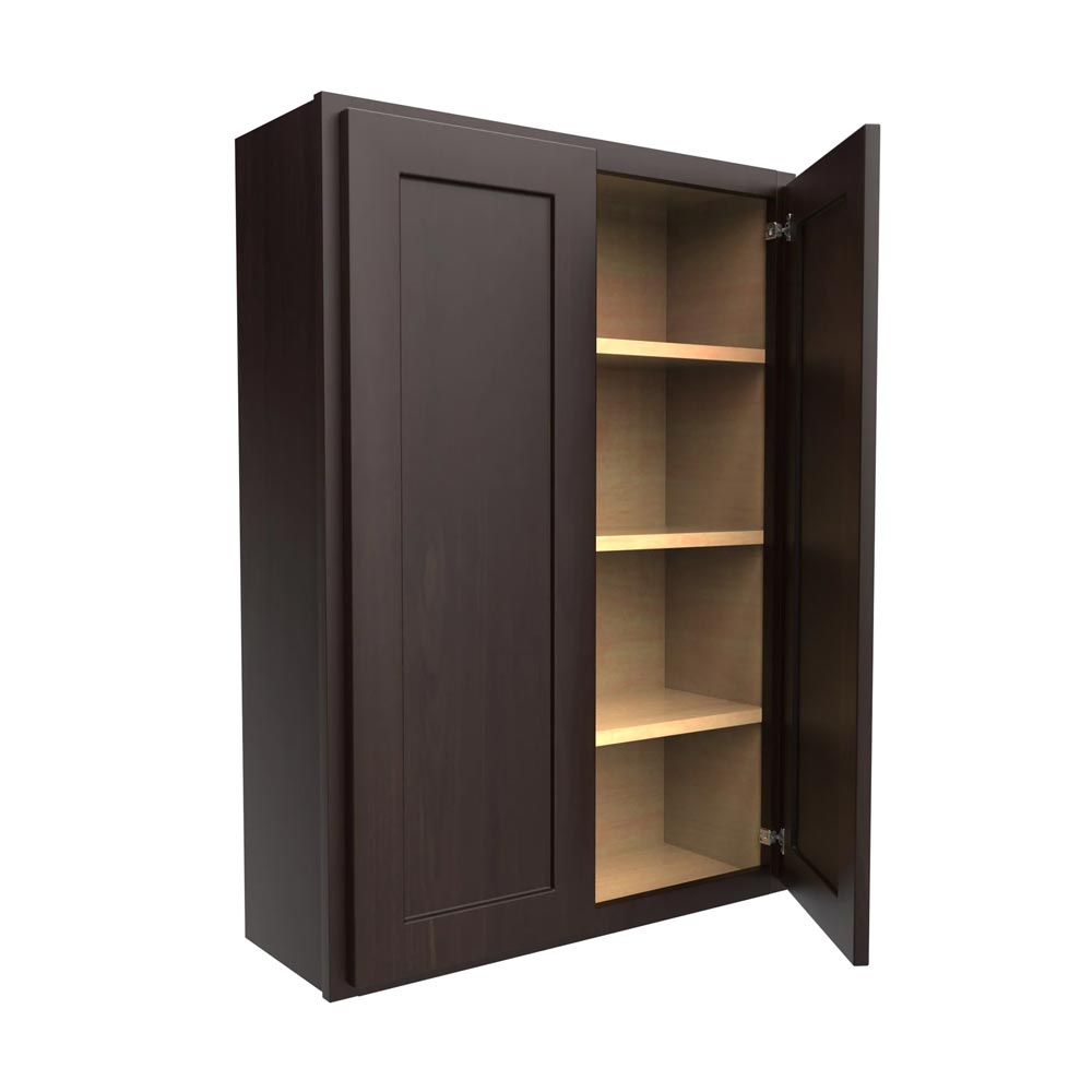 Main 1 - Kitchen Cabinet Luxor Espresso Wall 30"X42" W3042 Plywood Box - San Antonio Retail