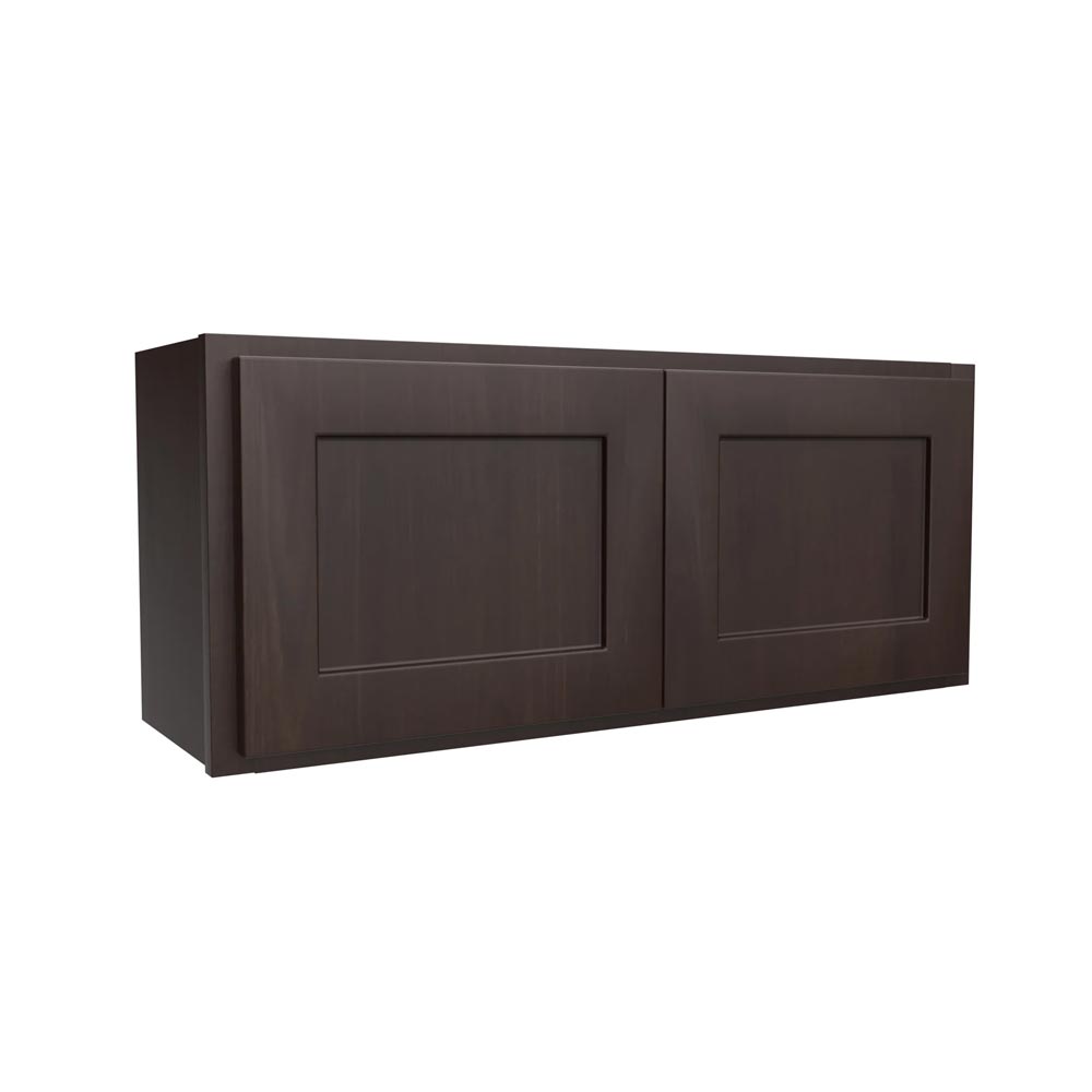 Main 2 - Kitchen Cabinet Luxor Espresso Wall 36"X15" W3615 Plywood Box - San Antonio Retail